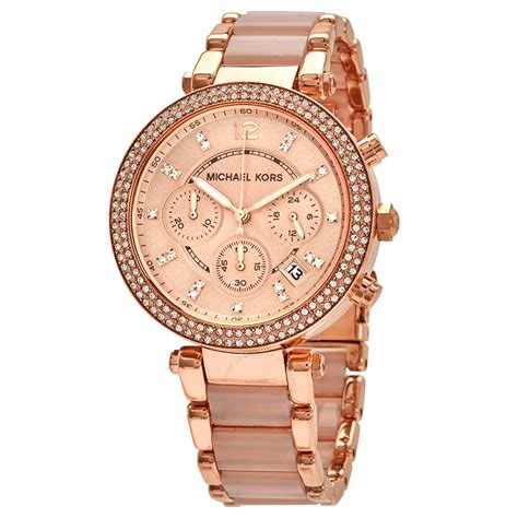 michael kors blush acetate watch|Michael Kors parker.